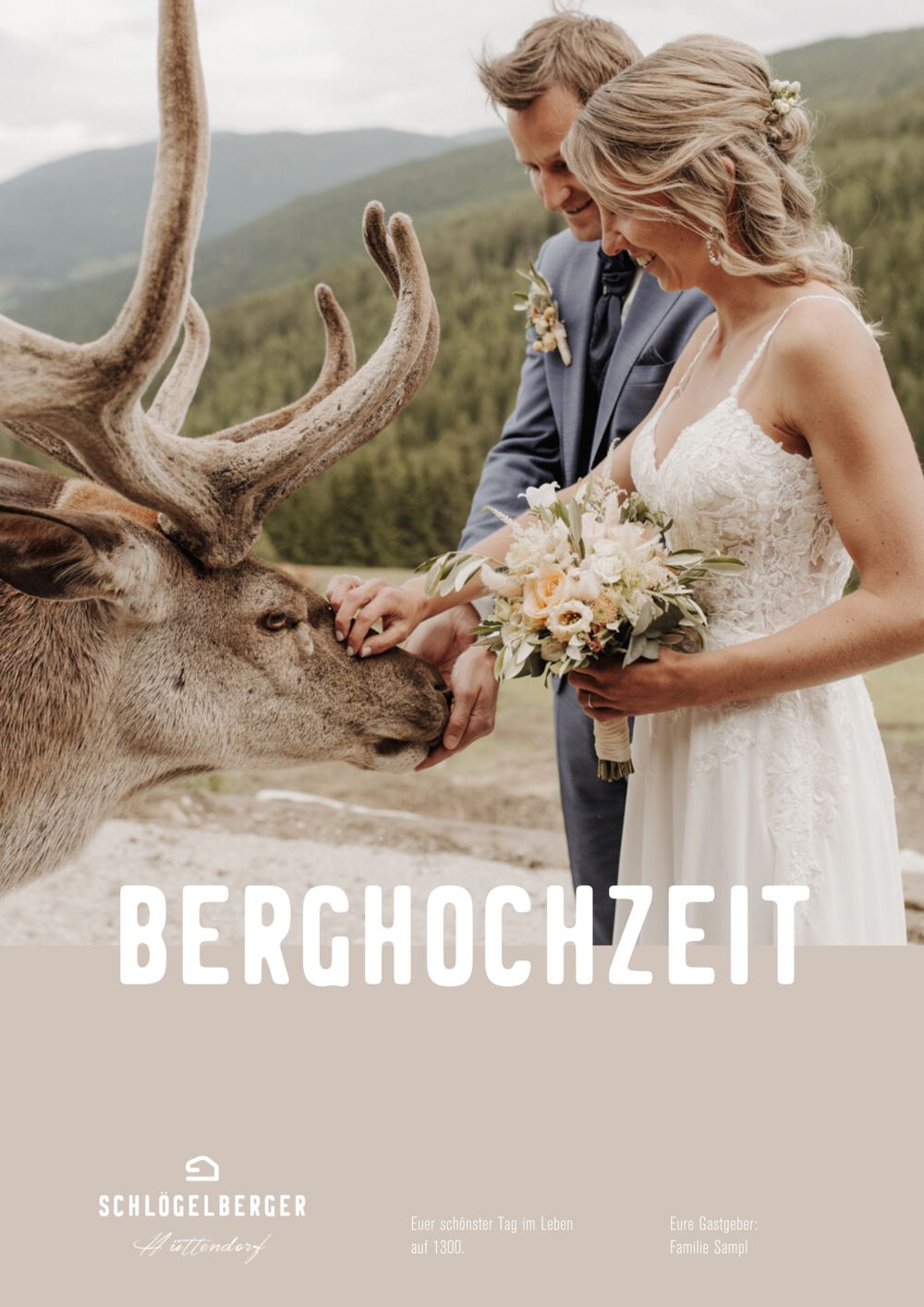 Hochzeitsblattl Titelseite Berghochzeit